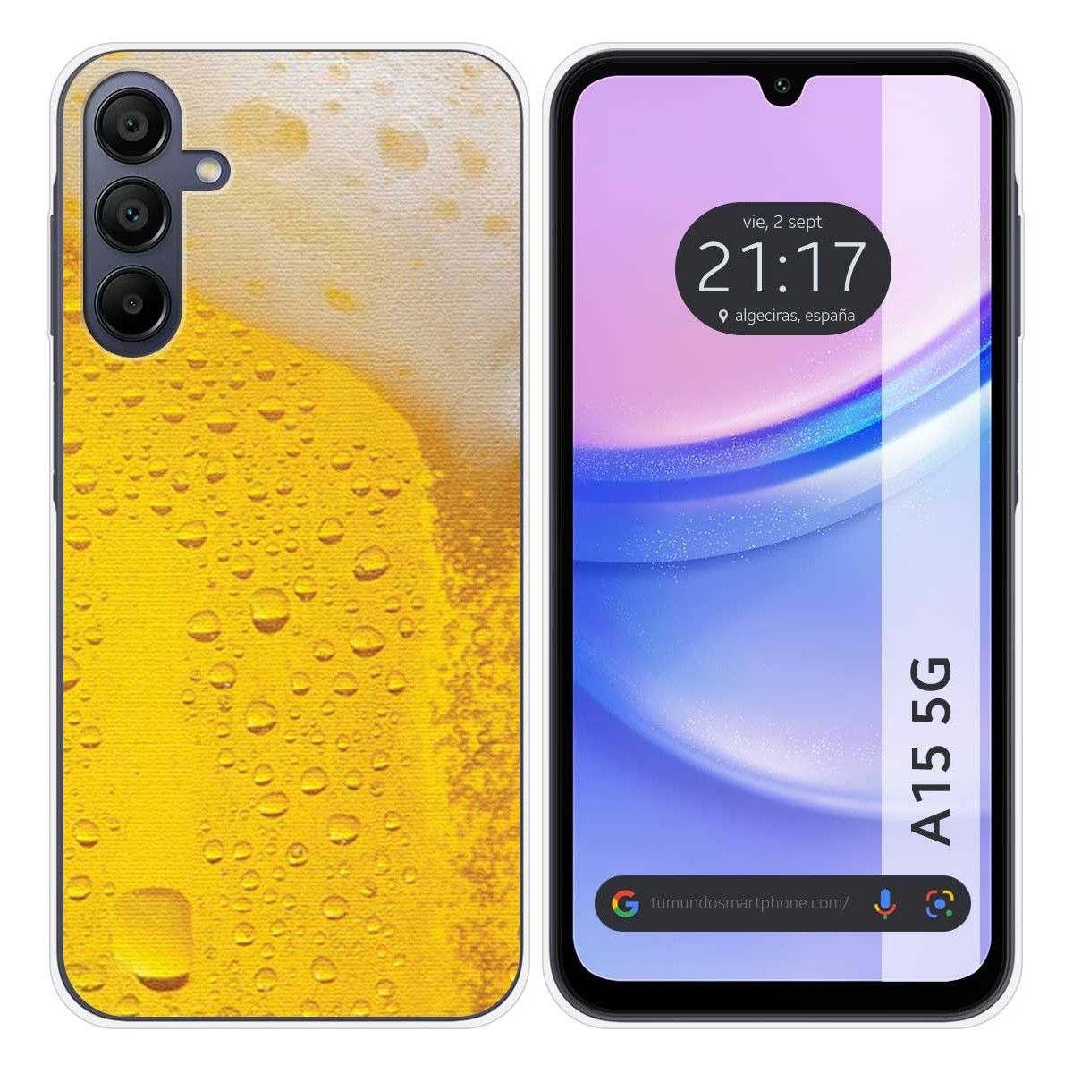 Funda Silicona para Samsung Galaxy A15 4G / 5G diseño Cerveza Dibujos