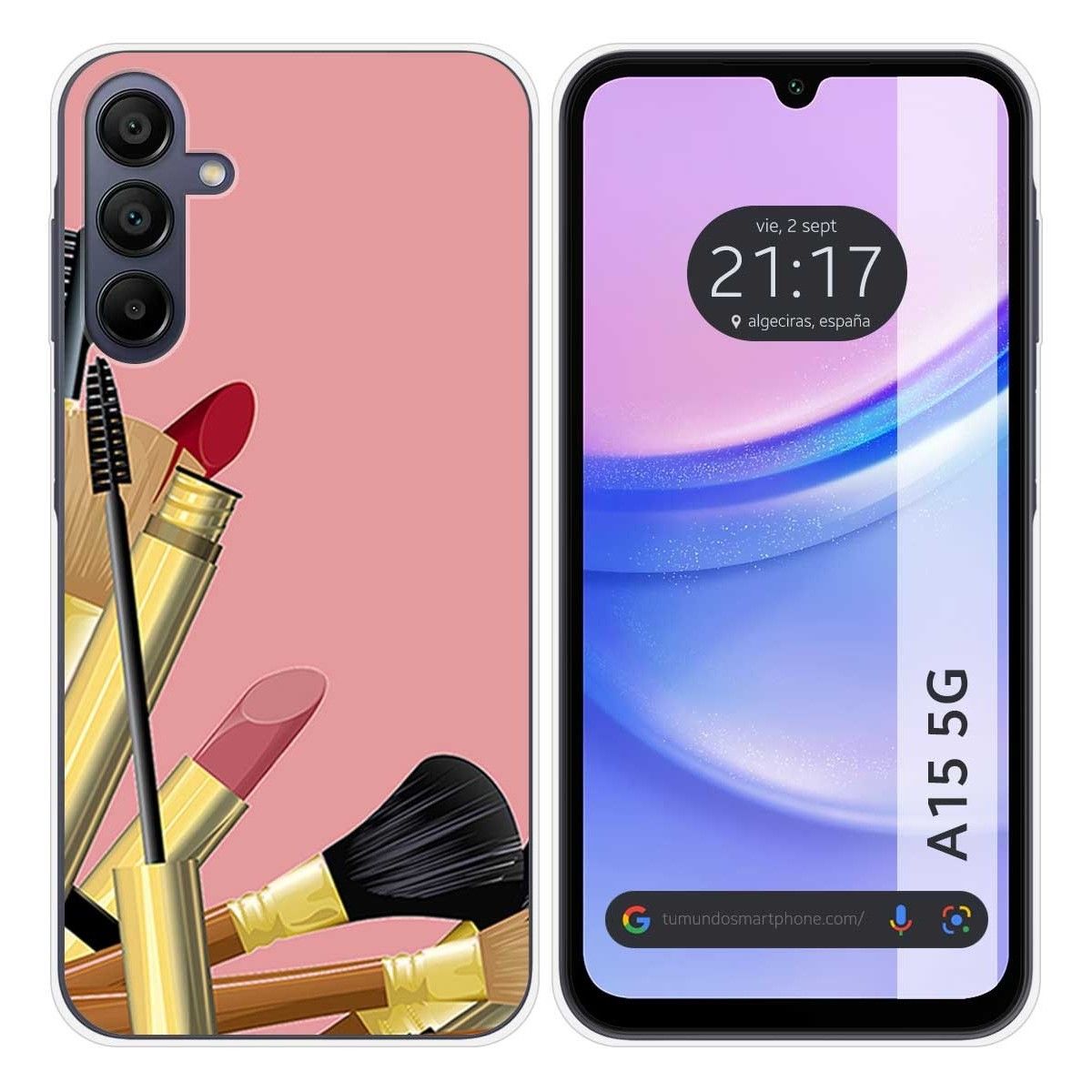 Funda Silicona para Samsung Galaxy A15 4G / 5G diseño Brochas Dibujos