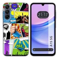 Funda Silicona para Samsung Galaxy A15 4G / 5G diseño Comic Dibujos
