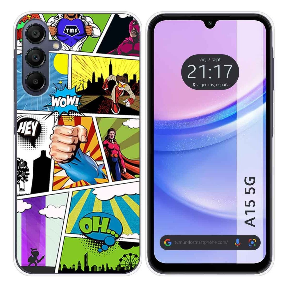 Funda Silicona para Samsung Galaxy A15 4G / 5G diseño Comic Dibujos