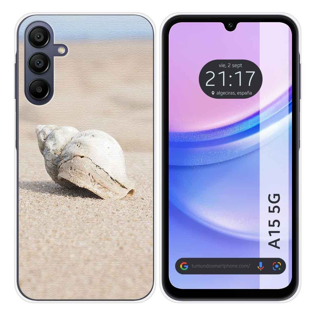 Funda Silicona para Samsung Galaxy A15 4G / 5G diseño Concha Dibujos