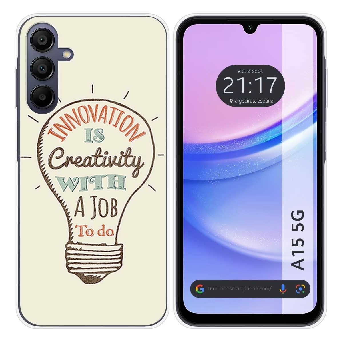 Funda Silicona para Samsung Galaxy A15 4G / 5G diseño Creativity Dibujos