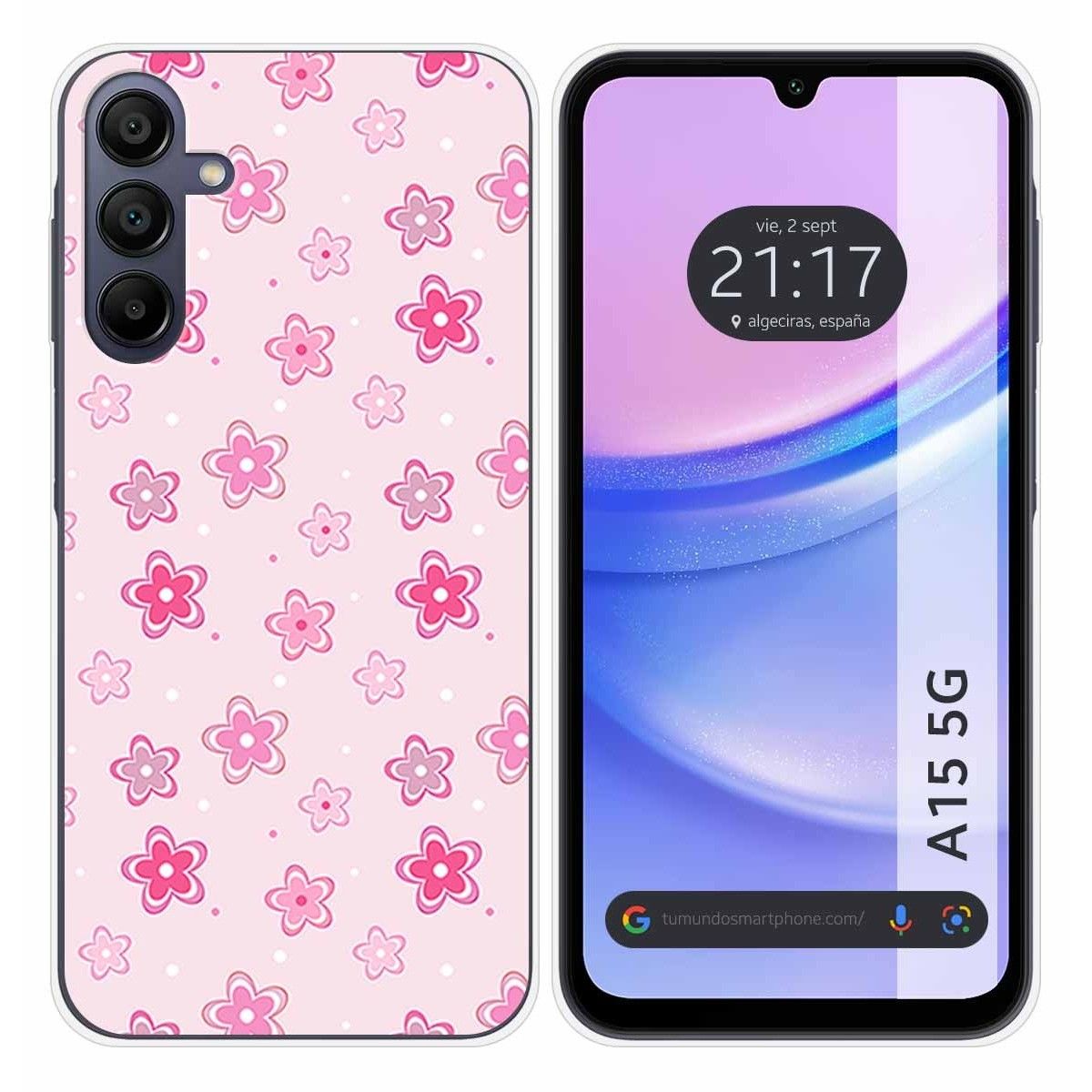 Funda Silicona para Samsung Galaxy A15 4G / 5G diseño Flores Dibujos