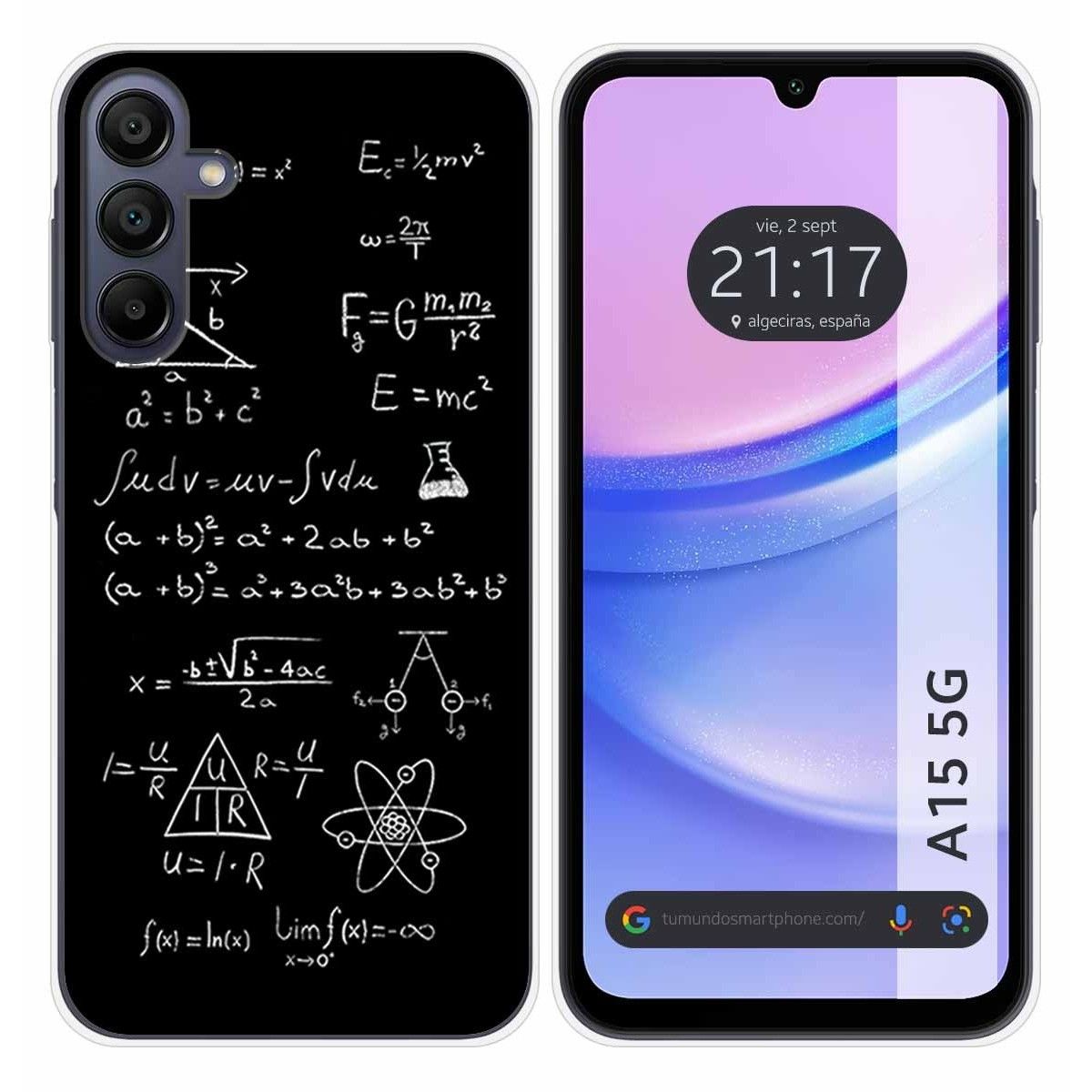 Funda Silicona para Samsung Galaxy A15 4G / 5G diseño Formulas Dibujos