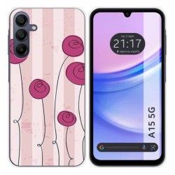 Funda Silicona para Samsung Galaxy A15 4G / 5G diseño Flores Vintage Dibujos