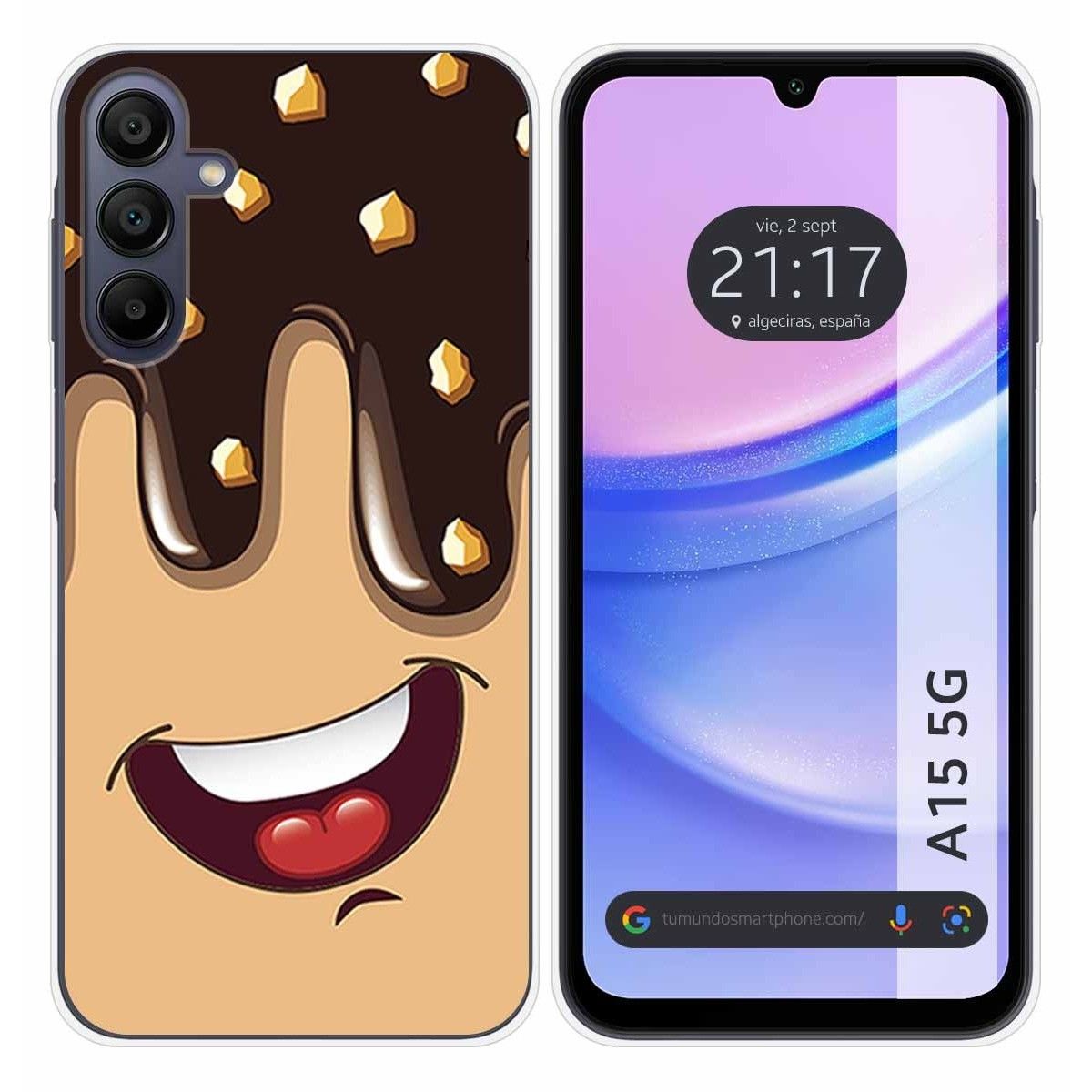 Funda Silicona para Samsung Galaxy A15 4G / 5G diseño Helado Chocolate Dibujos