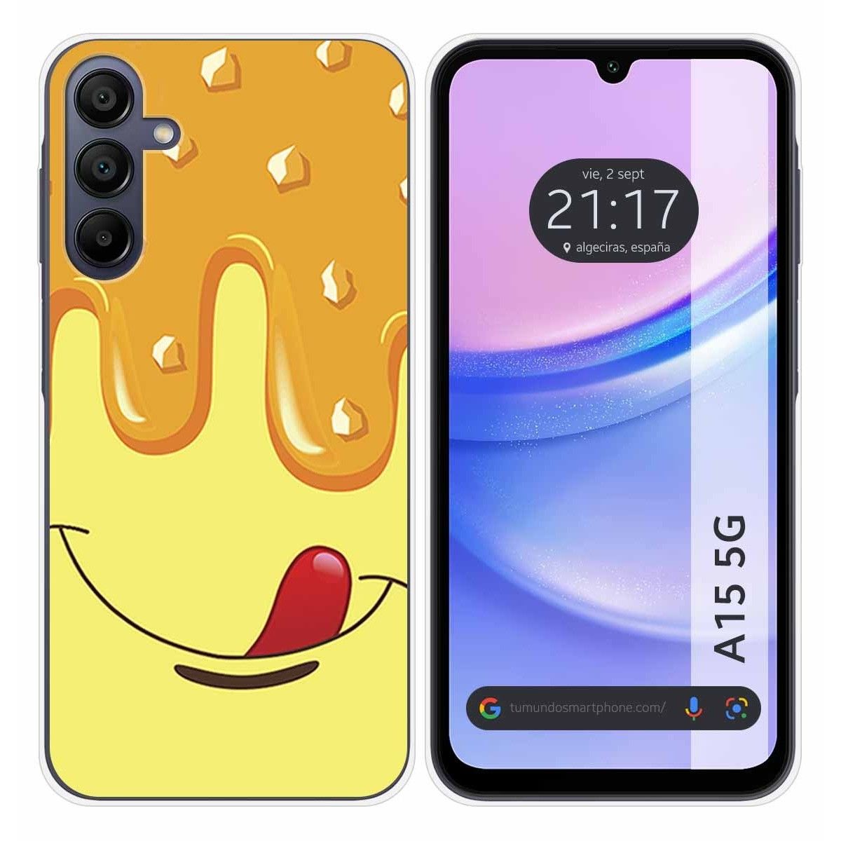 Funda Silicona para Samsung Galaxy A15 4G / 5G diseño Helado Vainilla Dibujos