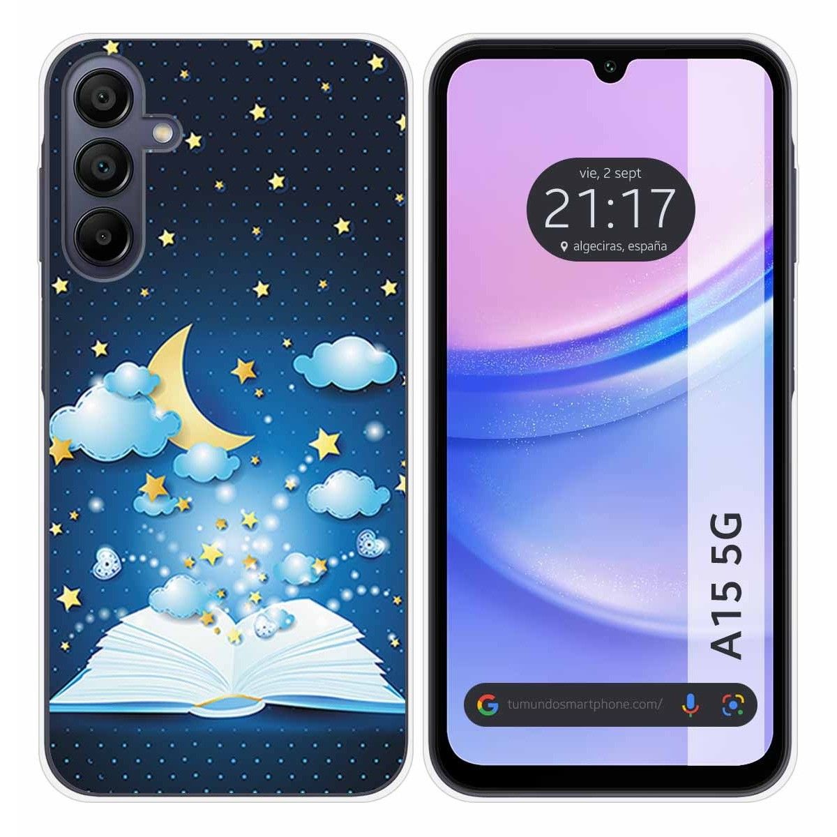 Funda Silicona para Samsung Galaxy A15 4G / 5G diseño Libro Cuentos Dibujos