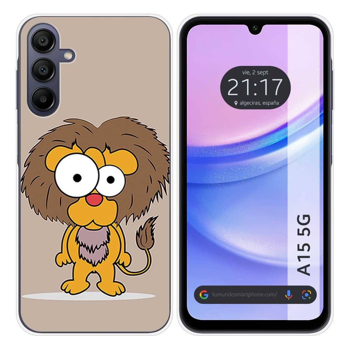Funda Silicona para Samsung Galaxy A15 4G / 5G diseño Leon Dibujos