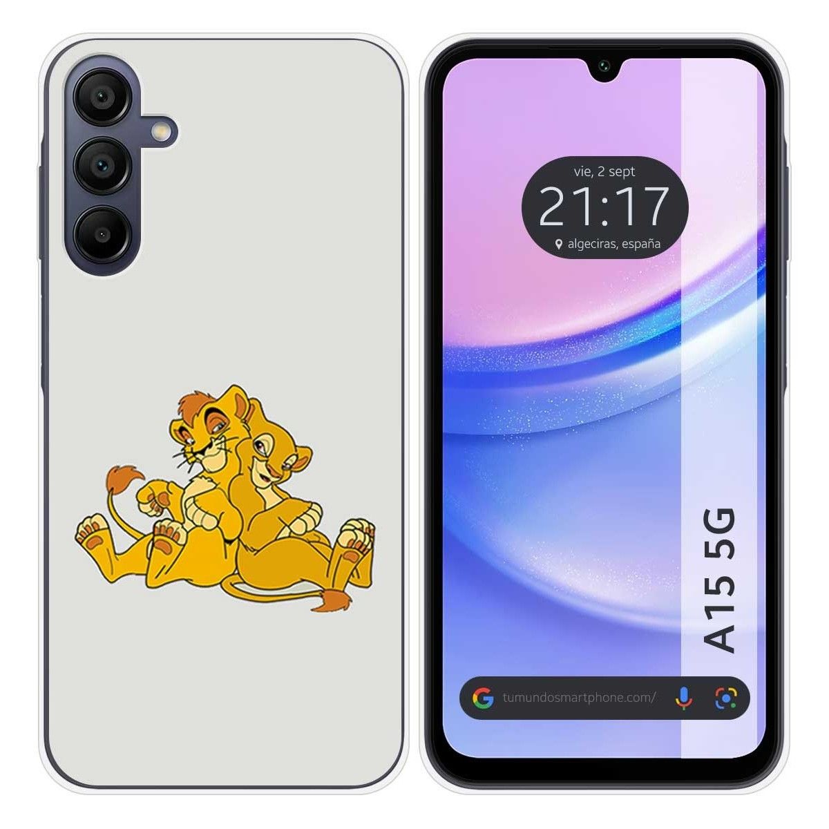 Funda Silicona para Samsung Galaxy A15 4G / 5G diseño Leones Dibujos