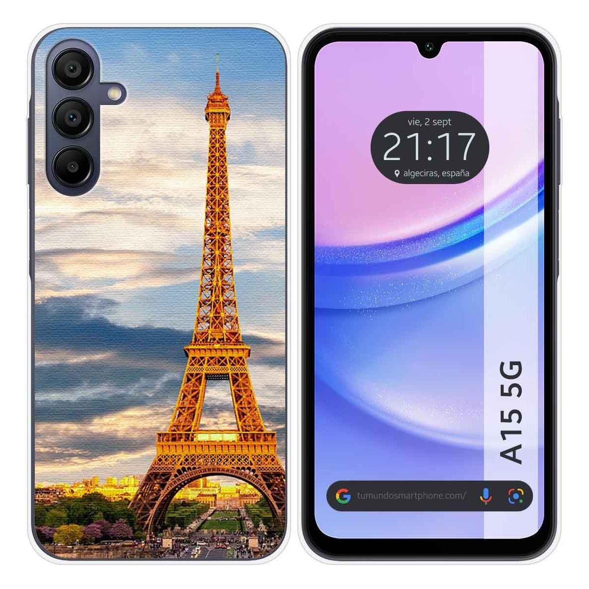Funda Silicona para Samsung Galaxy A15 4G / 5G diseño Paris Dibujos