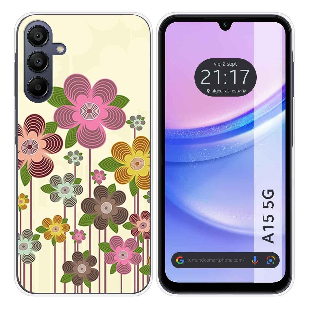 Funda Silicona para Samsung Galaxy A15 4G / 5G diseño Primavera En Flor Dibujos