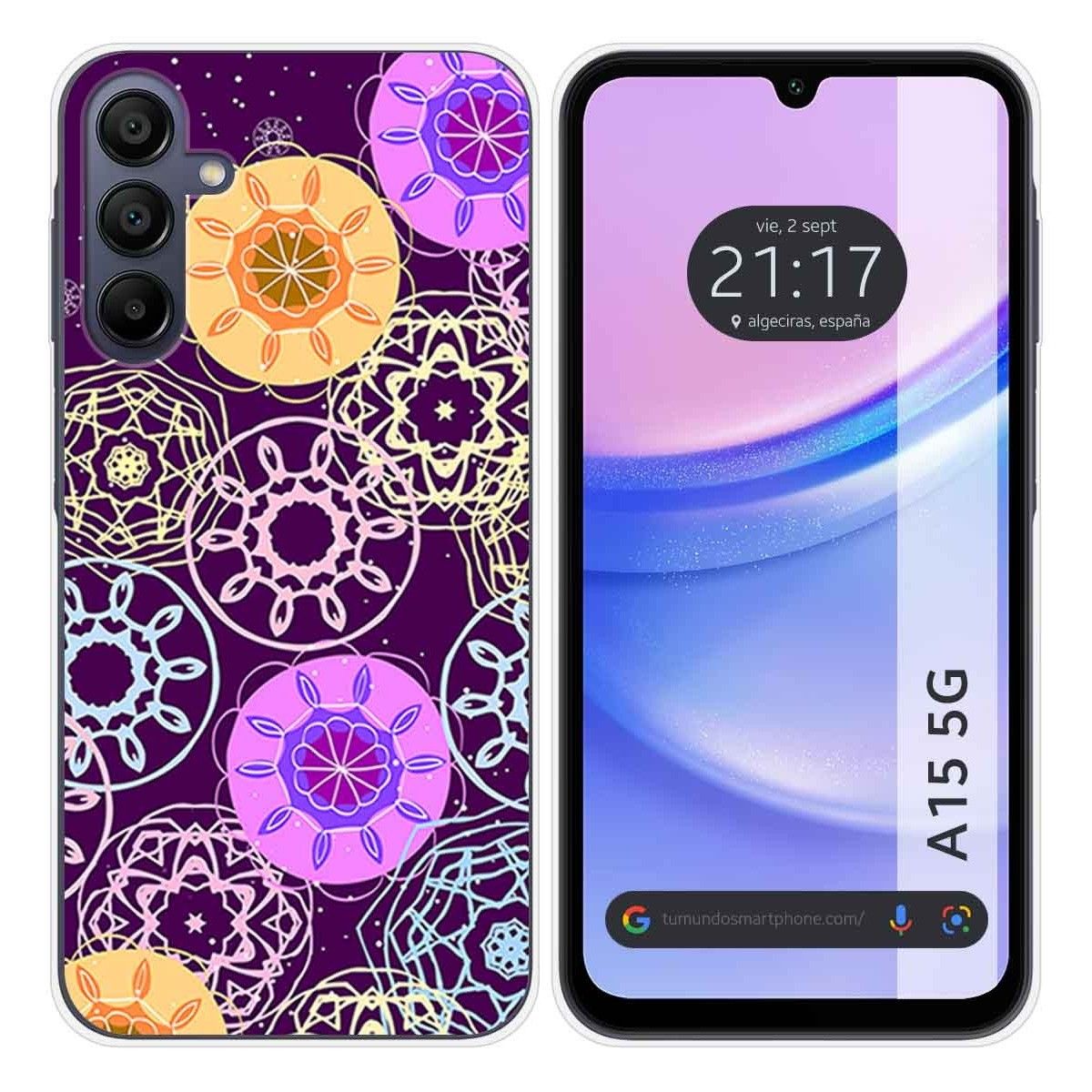 Funda Silicona para Samsung Galaxy A15 4G / 5G diseño Radial Dibujos