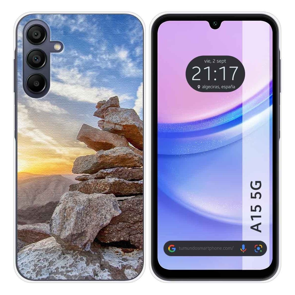 Funda Silicona para Samsung Galaxy A15 4G / 5G diseño Sunset Dibujos