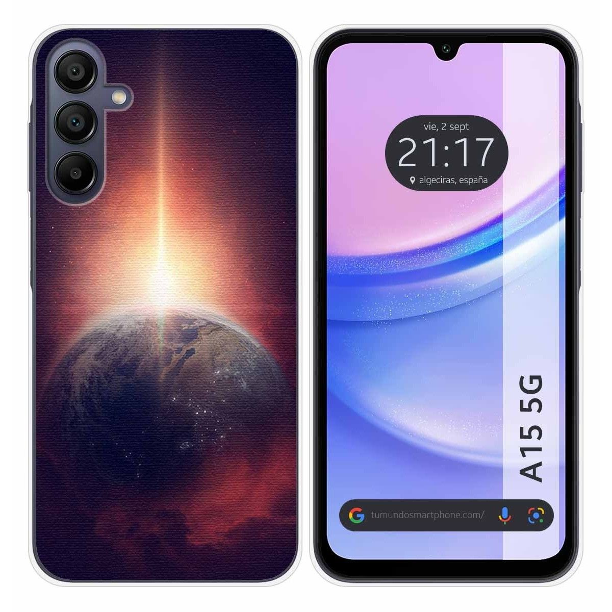 Funda Silicona para Samsung Galaxy A15 4G / 5G diseño Tierra Dibujos