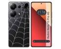 Funda Silicona Transparente para Xiaomi Redmi Note 13 Pro 4G diseño Araña Dibujos