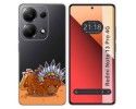 Funda Silicona Transparente para Xiaomi Redmi Note 13 Pro 4G diseño Bufalo Dibujos