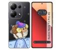 Funda Silicona Transparente para Xiaomi Redmi Note 13 Pro 4G diseño Cabra Dibujos
