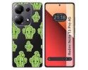 Funda Silicona Transparente para Xiaomi Redmi Note 13 Pro 4G diseño Cactus Dibujos
