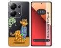 Funda Silicona Transparente para Xiaomi Redmi Note 13 Pro 4G diseño Jirafa Dibujos