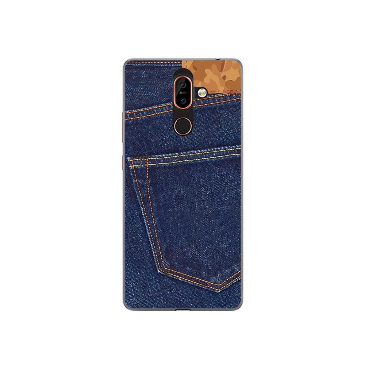 Funda Gel Tpu para Nokia 7 Plus Diseño Vaquero Dibujos