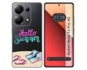 Funda Silicona Transparente para Xiaomi Redmi Note 13 Pro 4G diseño Summer Dibujos