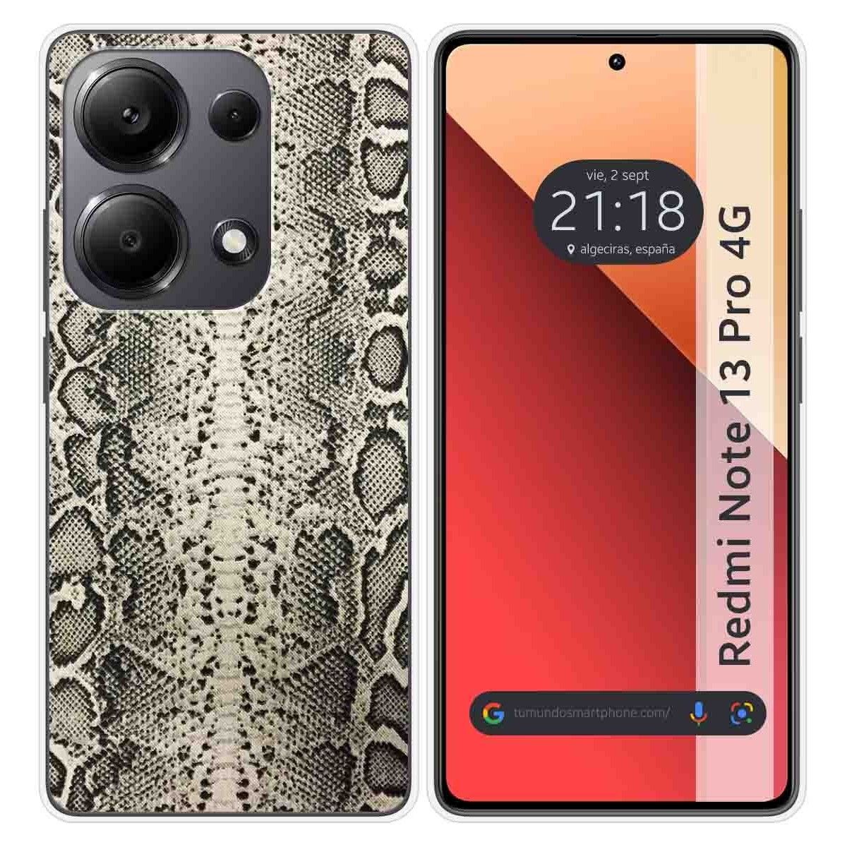 Funda Silicona para Xiaomi Redmi Note 13 Pro 4G diseño Animal 01 Dibujos