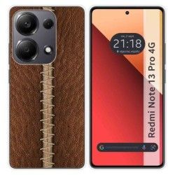 Funda Silicona para Xiaomi Redmi Note 13 Pro 4G diseño Cuero 01 Dibujos