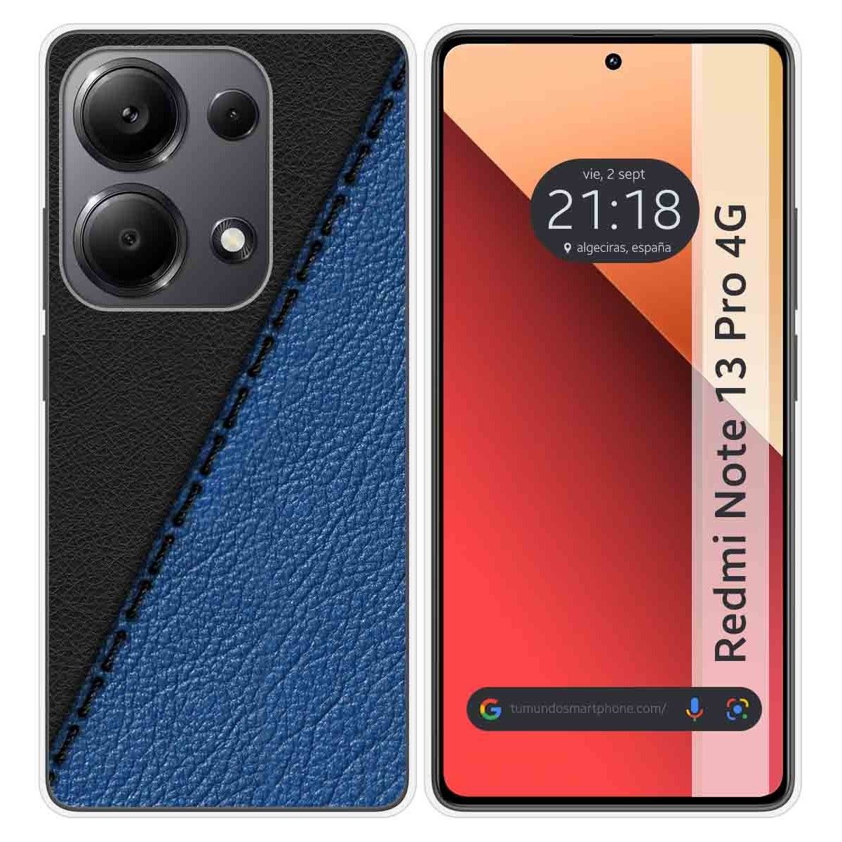 Funda Silicona para Xiaomi Redmi Note 13 Pro 4G diseño Cuero 02 Dibujos