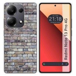 Funda Silicona para Xiaomi Redmi Note 13 Pro 4G diseño Ladrillo 02 Dibujos