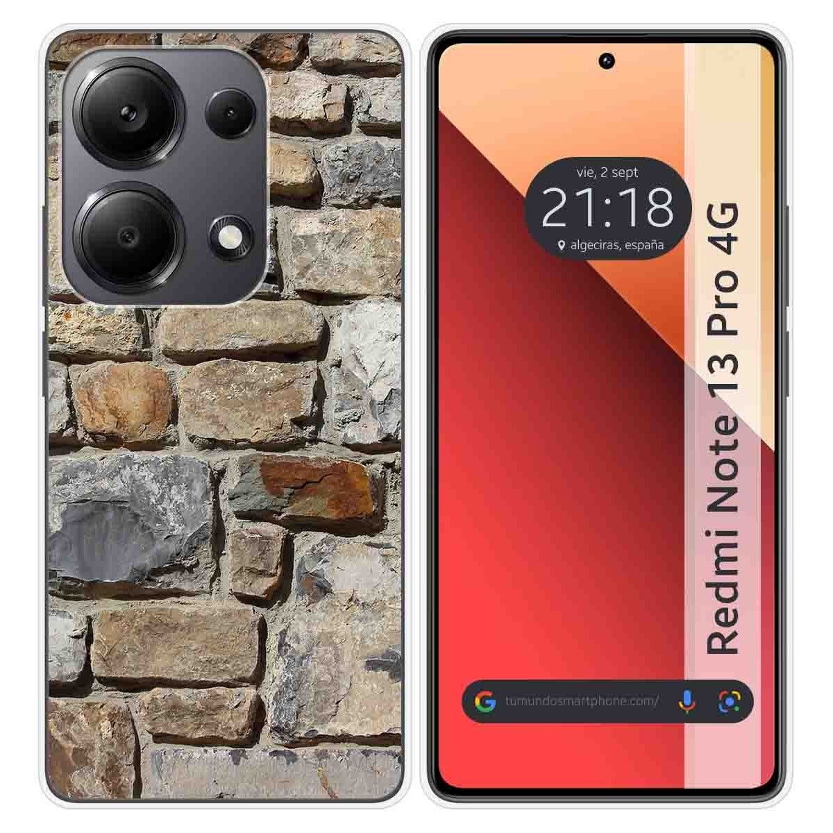 Funda Silicona para Xiaomi Redmi Note 13 Pro 4G diseño Ladrillo 03 Dibujos