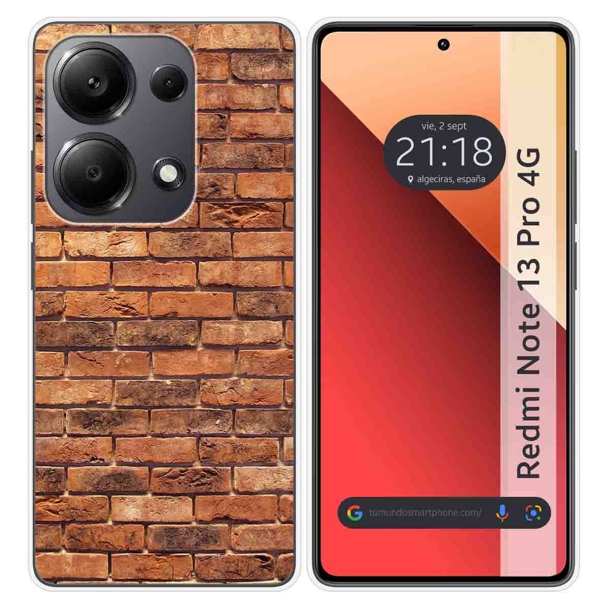 Funda Silicona para Xiaomi Redmi Note 13 Pro 4G diseño Ladrillo 04 Dibujos