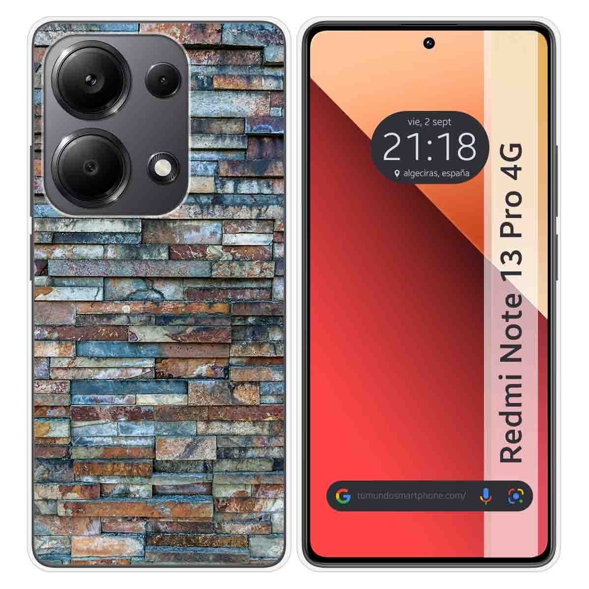 Funda Silicona para Xiaomi Redmi Note 13 Pro 4G diseño Ladrillo 05 Dibujos