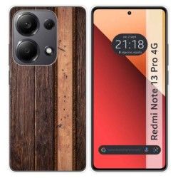 Funda Silicona para Xiaomi Redmi Note 13 Pro 4G diseño Madera 05 Dibujos