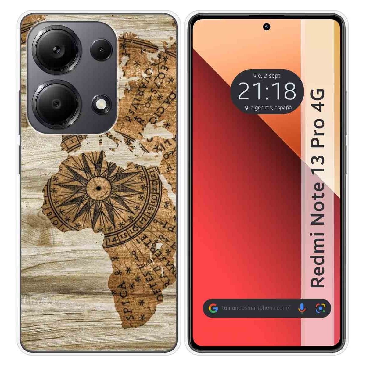 Funda Silicona para Xiaomi Redmi Note 13 Pro 4G diseño Madera 07 Dibujos