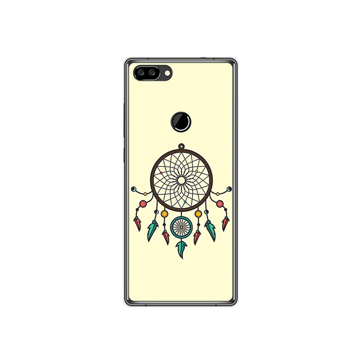 Funda Gel Tpu para Oukitel Mix 2 Diseño Atrapasueños Dibujos