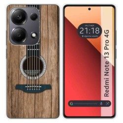 Funda Silicona para Xiaomi Redmi Note 13 Pro 4G diseño Madera 11 Dibujos