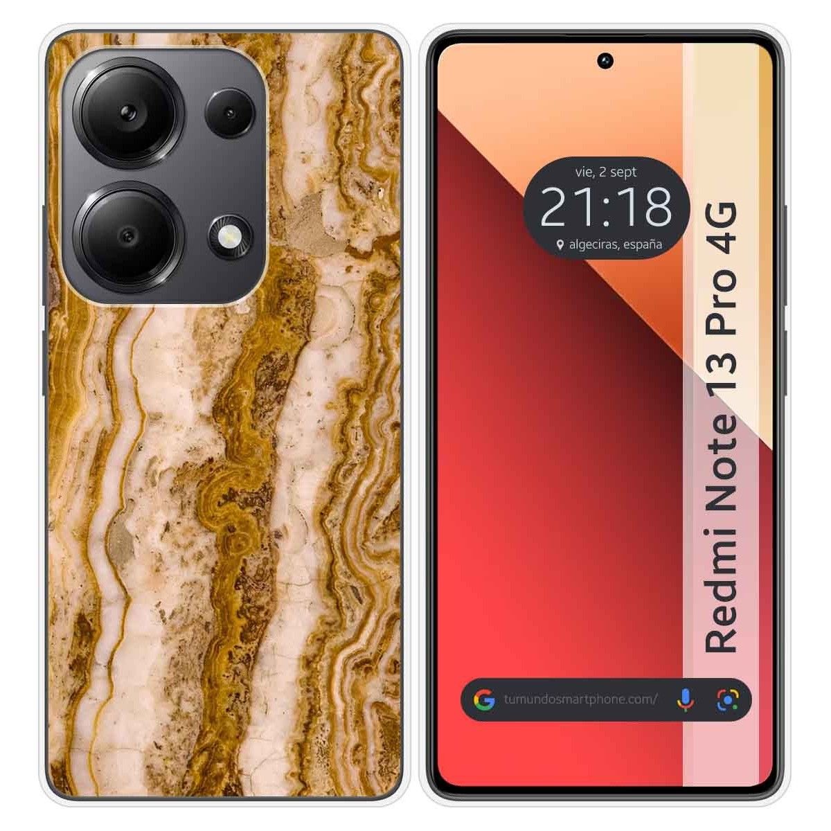 Funda Silicona para Xiaomi Redmi Note 13 Pro 4G diseño Mármol 10 Dibujos