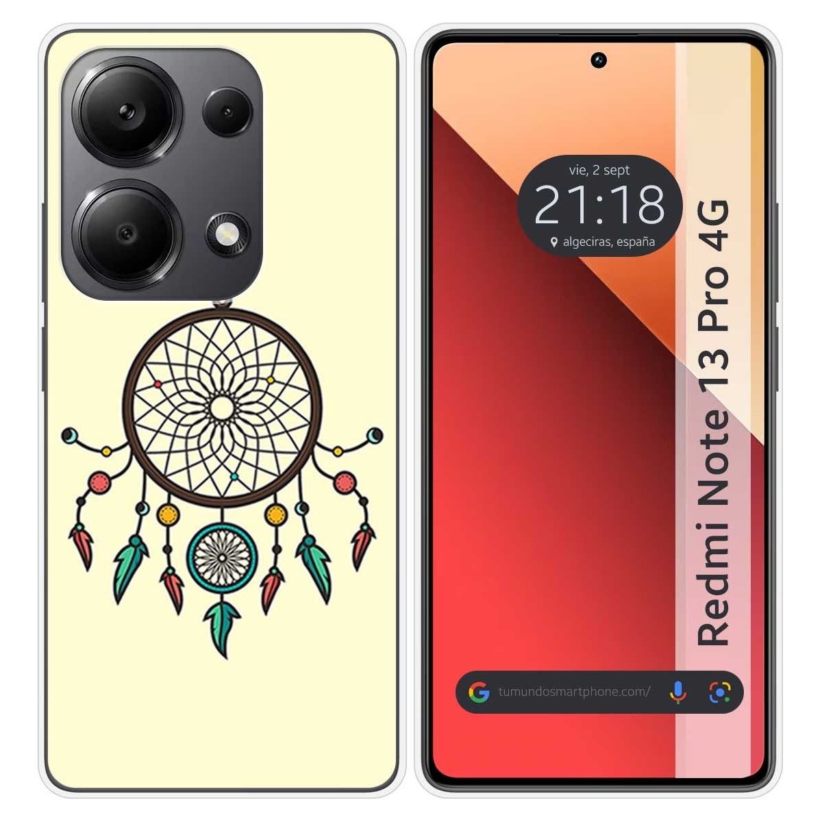 Funda Silicona para Xiaomi Redmi Note 13 Pro 4G diseño Atrapasueños Dibujos
