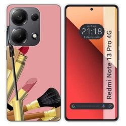 Funda Silicona para Xiaomi Redmi Note 13 Pro 4G diseño Brochas Dibujos