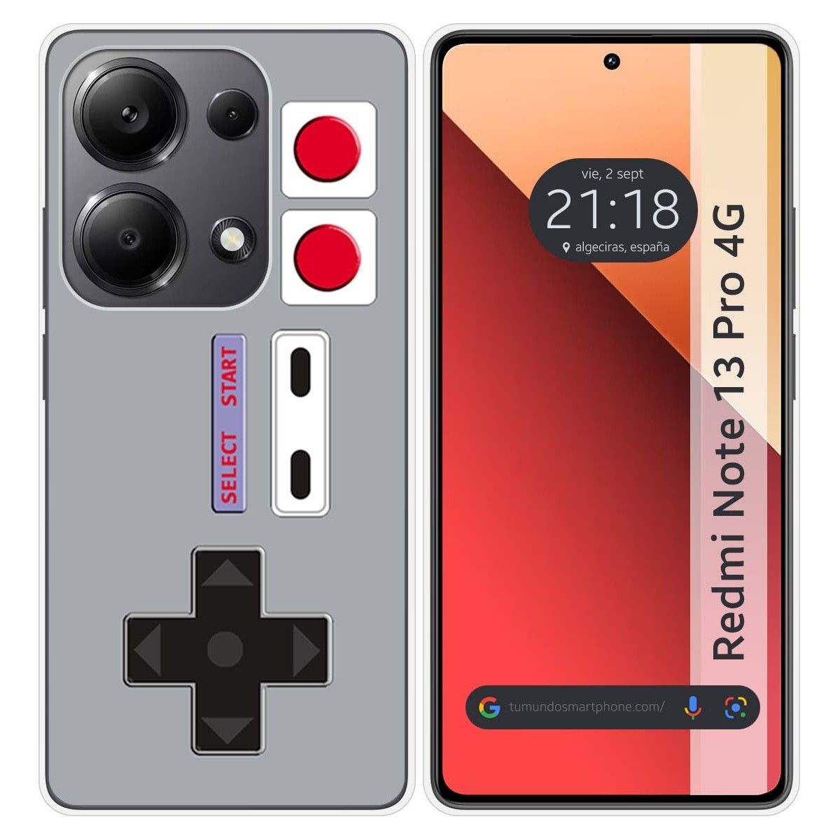 Funda Silicona para Xiaomi Redmi Note 13 Pro 4G diseño Consola Dibujos