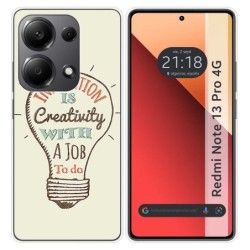 Funda Silicona para Xiaomi Redmi Note 13 Pro 4G diseño Creativity Dibujos