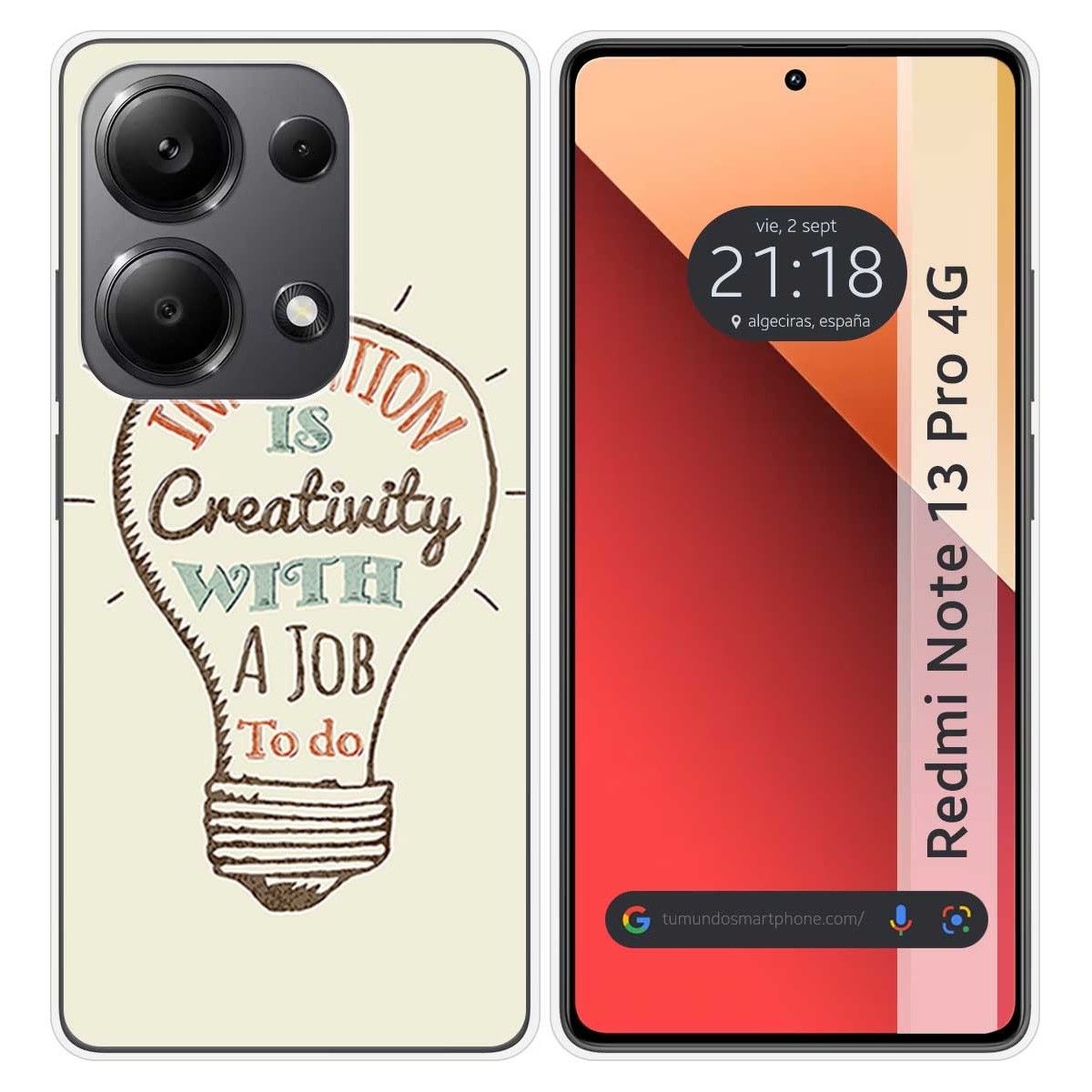 Funda Silicona para Xiaomi Redmi Note 13 Pro 4G diseño Creativity Dibujos
