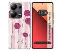 Funda Silicona para Xiaomi Redmi Note 13 Pro 4G diseño Flores Vintage Dibujos