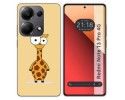 Funda Silicona para Xiaomi Redmi Note 13 Pro 4G diseño Jirafa Dibujos