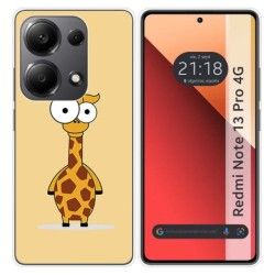 Funda Silicona para Xiaomi Redmi Note 13 Pro 4G diseño Jirafa Dibujos