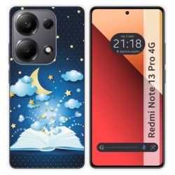 Funda Silicona para Xiaomi Redmi Note 13 Pro 4G diseño Libro Cuentos Dibujos