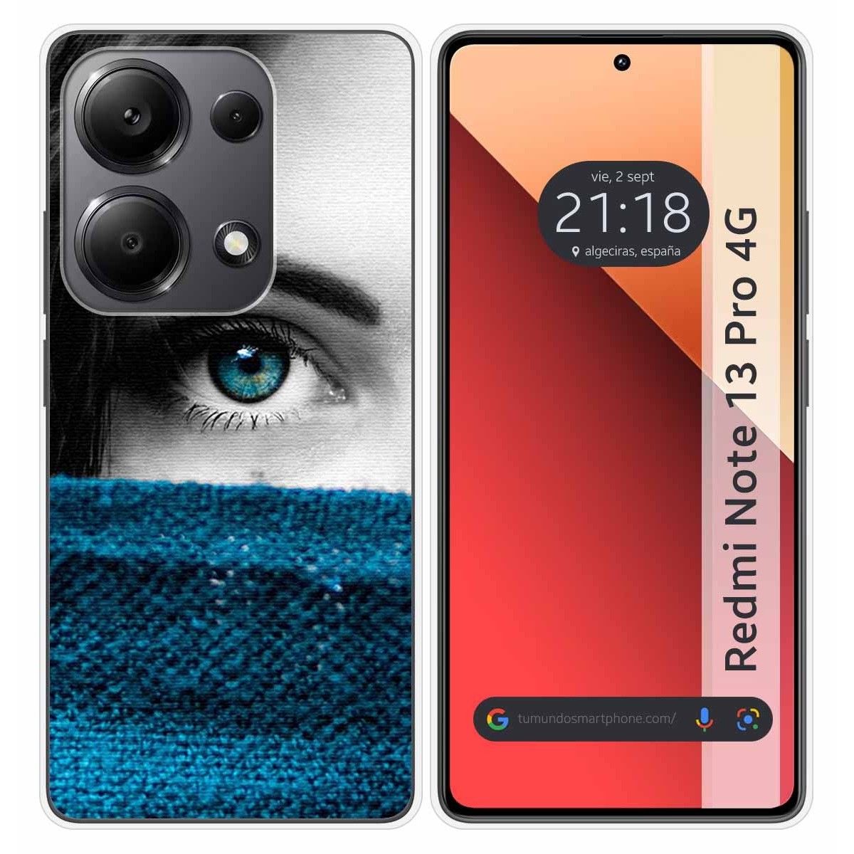 Funda Silicona para Xiaomi Redmi Note 13 Pro 4G diseño Ojo Dibujos