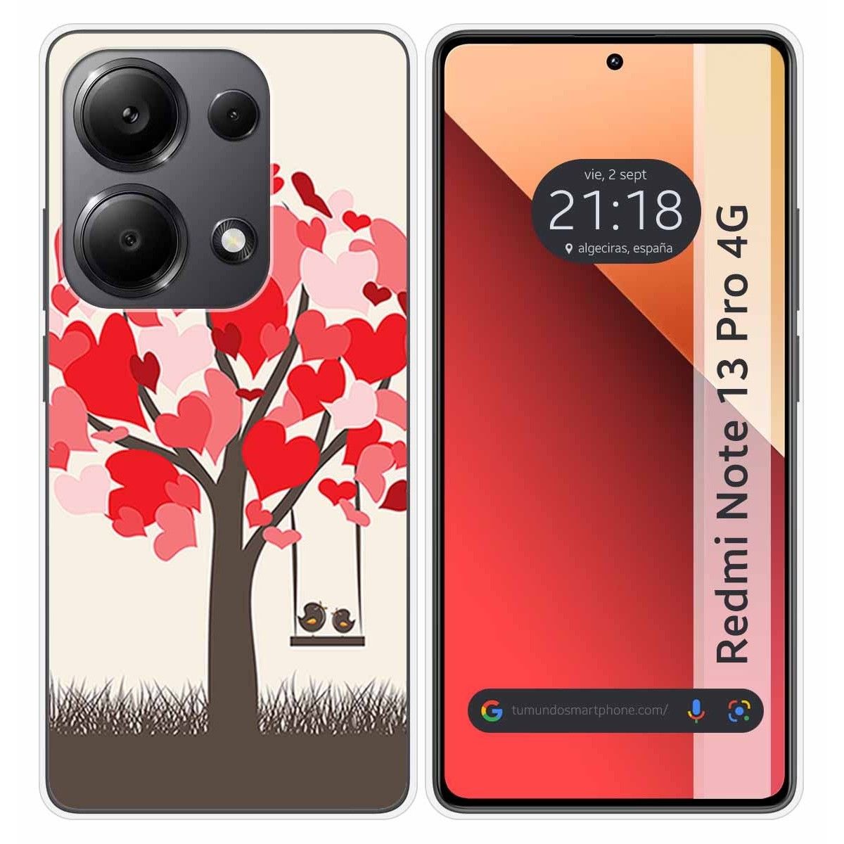 Funda Silicona para Xiaomi Redmi Note 13 Pro 4G diseño Pajaritos Dibujos