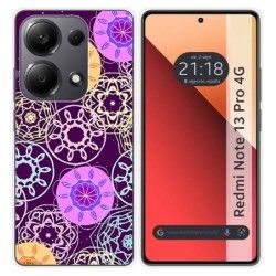 Funda Silicona para Xiaomi Redmi Note 13 Pro 4G diseño Radial Dibujos
